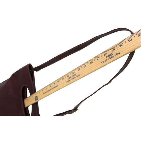 Chaos BROWN GENUINE LEATHER SHOULDER BAG X-BODY SATCHEL HANDBAG ORGANIZER PURSE - Picture 14 of 16